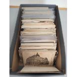 Carton containing over 420 early 20th century postcards mostly of British cityscapes and coastal