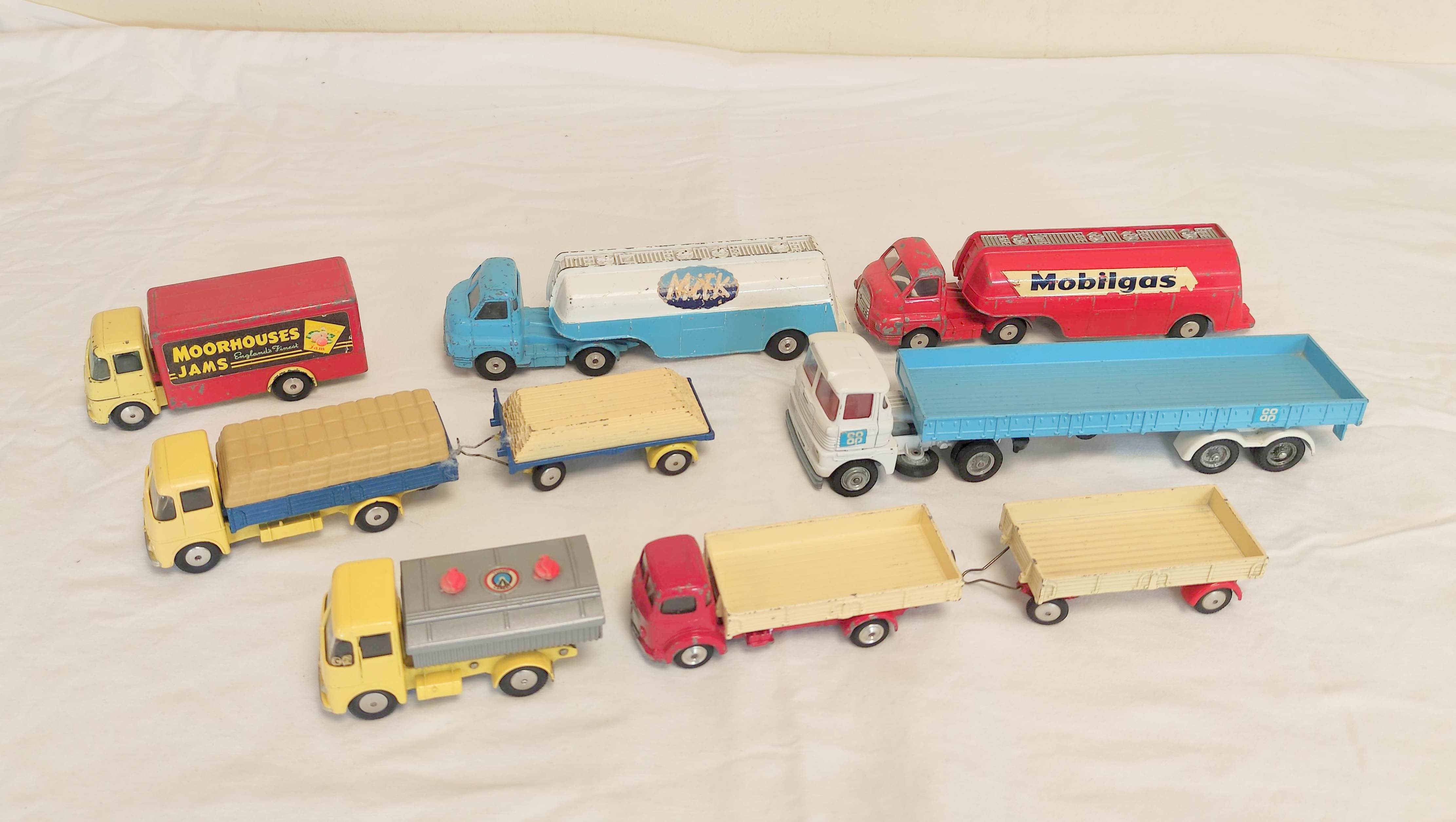 Corgi Toys- Collection of seven Corgi model vehicles to include no 1129 Bedford Articulated Milk