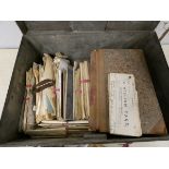 Documents & Ephemera - Scotland - Dumfries & Galloway.  Large Victorian tin deed box containing