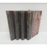 JAMES G. P. R.  Works. 4 vols. Uniform dark half calf. 1850-1853.