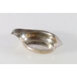 George III sterling silver pap boat, possibly Solomon Hougham, 13.5cm long, 59g.