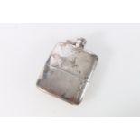 George V sterling silver hip flask, with detachable cup, James Dixon & Sons Ltd, Sheffield, 1922,
