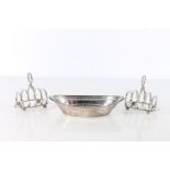 Victorian sterling silver pierced boat shaped bon-bon dish, James Dixon & Sons, Sheffield, 1895,