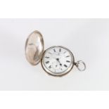 Edwardian sterling silver pocket watch, John Forrest Chronometer maker to the Admiralty, London,