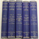 BOASE C. W. & CLARK A. (Eds).  Register of the University of Oxford. Vol. 1 & vol. 2 in four.