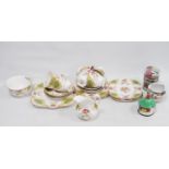 Tuscan 'Provence' pattern part tea set, reproduction Chinese famille rose cylindrical jar, similar