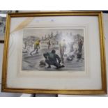 Henry Wilkinson Curling Limited edition coloured etching, 107/150.