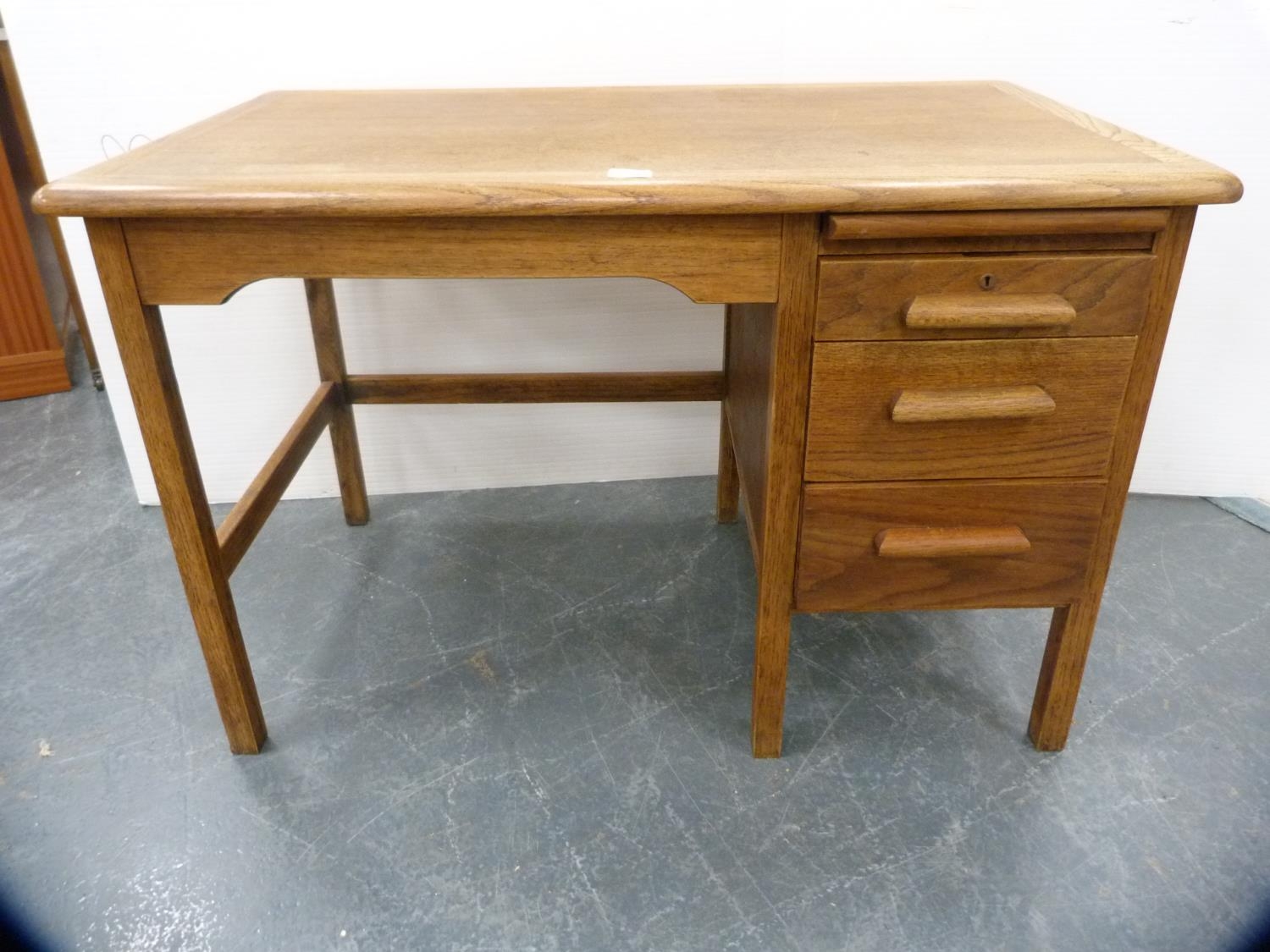 Abbess oak kneehole desk.