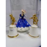 Royal Doulton figure, 'Figure of the Year 1992 - Mary' HN 3375, pair of Royal Doulton limited
