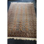 Indian-style Bokhara rug, 187cm x 130cm.