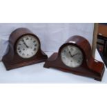 Two Westminster chiming mantel clocks.