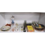 Royal Worcester, Danbury Mint and other collector's plates, collection of shot glasses, Delft-