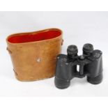Pair of Zenith 12x50 field binoculars, cased.