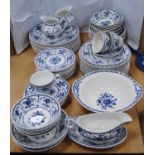 Johnson Bros 'Indies' pattern floral decorated part dinner set and similar tablewares.