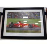 Ray Goldsbrough 'Champion of Champions' Michael Schumacher Pencil signed limited edition print, 46/