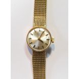 Rotary lady's 9ct gold bracelet watch, 1976, 22.2g gross.