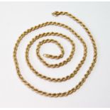 9ct gold necklet of Prince of Wales pattern, 31g.