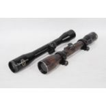 Two World War II period and later Schmidt & Bender 4x36 German telescopic sights, no. 23748 and