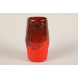 Scottish Strathearn glass vase; 21cm high