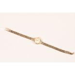 Ladies 9ct gold Omega wrist watch; gross weight 19.3g