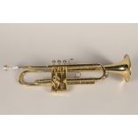 Boosey & Hawkes 400 trumpet in fiited case; 54cm long
