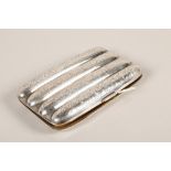 Edward VII hallmarked silver cigar case; Birmingham 1905; gross weight 150g