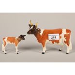 Beswick Cow and Calf; CH Ickham Bessie 198 (2)