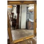 Large bevel edged wall mirror