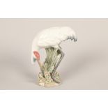 Lladro porcelain model of a Crane; 23cm high