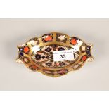 Royal Crown Derby Imari twin handled dish; 13.5cm wide