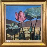 Kamel ' Floral study, oil on canvas, signed and framed