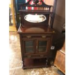 Edwardian mahogany two door cabinet