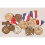 Assortment of various 1911 George V Coronation medals and ribbons