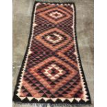 Kilim rug, 196cm x 95cm