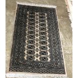 Eastern beige ground silk rug