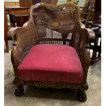 Double cane Bergere chair