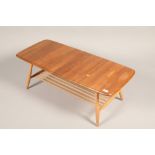 Ercol elm two tier coffee table