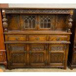 Old Charm oak court cupboard