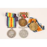 3797 Pte. J. Byers Highlanders Light Infantry; two World War I medals with ribbons; Robert