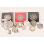 assortment of coins and medallions