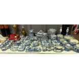 Extensive Spode Italian dinner and teawares; over 100 pieces