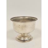 Silver rose bowl, hemispherical upon moulded foot by Wm Egan (Cork) Dublin 1913, Cork city crest