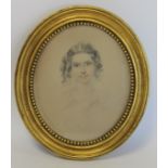 Early 19th Century School. Portrait of Charlotte Naomi Fitzmaurice (nee Shepherd), wife of George