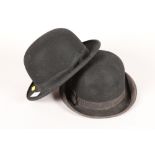 Rowans gentleman's silk bowler hat; and one other