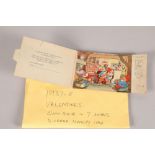 Late 1930s Valentine's Snow White & Seven Dwarfs diorama novelty card