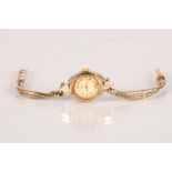 9 carat yellow gold cased Timor ladies wristwatch