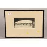 Wilfred C Applesby, The Auld Brig o - Ayr, etching in frame ( 55.2 x 40 cm including mount and