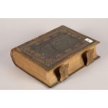 Leather and gilt bound Practical and Devotional Family Bible