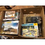 Large quantity of assorted boxed models; some completed