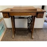 Oak case for a treadle Singer Sewing Machine